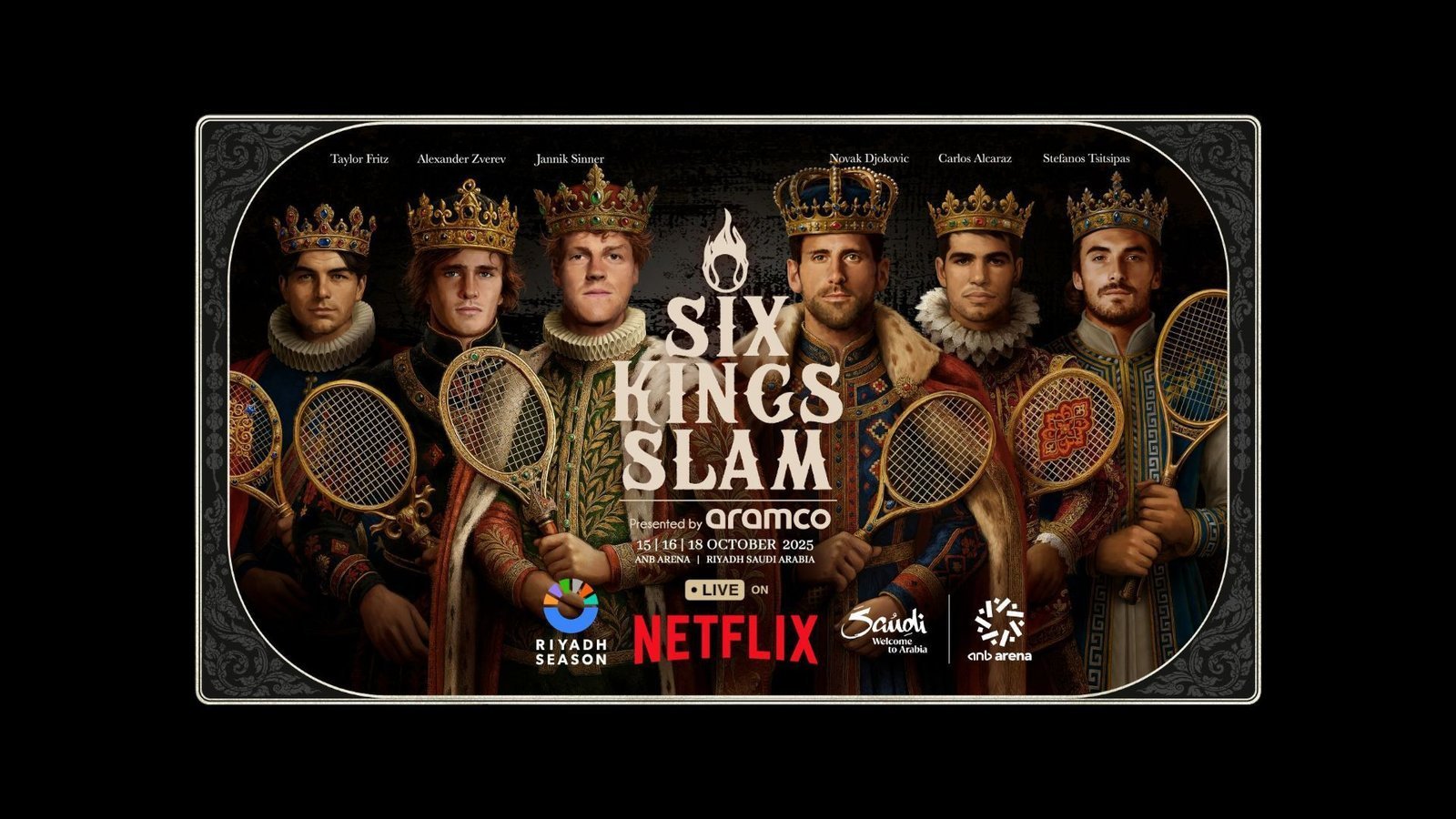 식스 킹즈 슬램(Six Kings Slam) 테니스 대회 — 출처: Saudi Tourism Authority